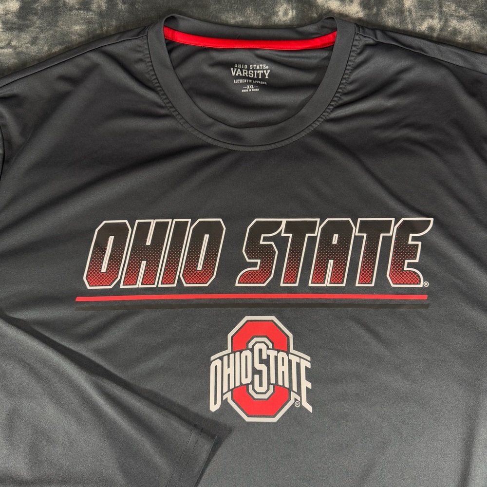 Ohio State Varsity Authentic Apparel Buckeyes Long Sleeve Shirt Mens Size XXL